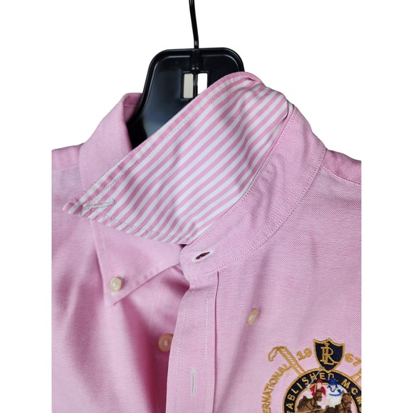Ralph Lauren Pink Blouse with Embroidered Crest - Picture 7 of 7